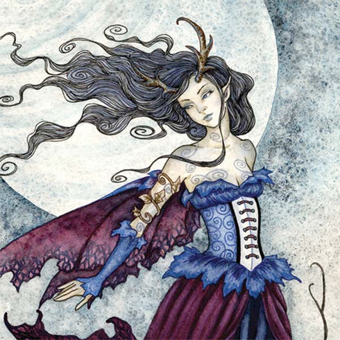 Amy Brown The Moon is Calling Fairy and Dragon Nintendo 2DS XL (2017) Skin